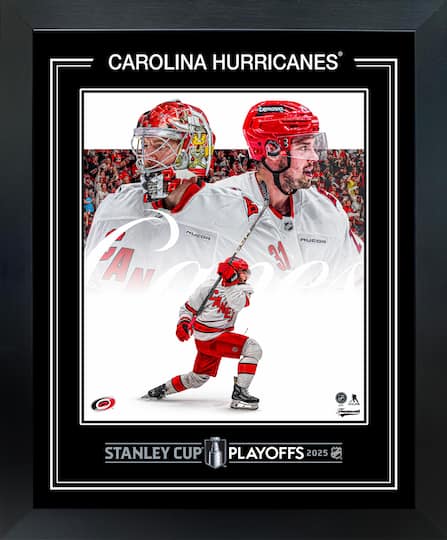 Carolina Hurricanes Framed 16" x 20" PhotoGlass 2025 Stanley Cup Playoffs 20" x 16"